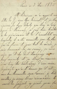 Lettre autographe signée