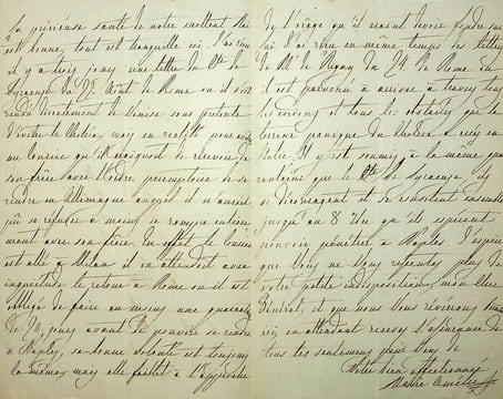 Lettre autographe signée. Marie-Amélie de Bourbon-Siciles (1782-1866), duchesse d'Orléans, reine des Français.