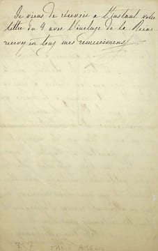 Lettre autographe signée. Marie-Amélie de Bourbon-Siciles (1782-1866), duchesse d'Orléans, reine des Français.