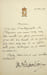 Lettre sign&eacute;e. Victor Napol&eacute;on (1862-1926), pr&eacute;tendant Napol&eacute;onien, Napol&eacute;on V. 