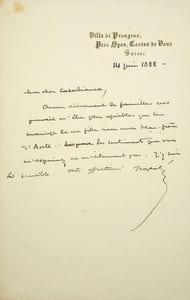 Lettre signée