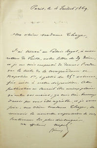 Lettre autographe signée