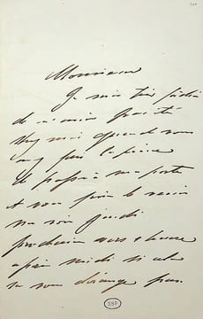 Lettre autographe signée. Mathilde Bonaparte (1820-1904), épouse du comte Demidoff, la princesse Mathilde.