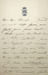 Lettre autographe sign&eacute;e. Marie-Anne Walewska (1823-1912), premi&egrave;re dame d'honneur de l'imp&eacute;ratrice Eug&eacute;nie, &eacute;pouse du comte Walewski. 