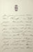 Lettre autographe sign&eacute;e. Marie-Anne Walewska (1823-1912), premi&egrave;re dame d'honneur de l'imp&eacute;ratrice Eug&eacute;nie, &eacute;pouse du comte Walewski. 