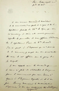 Lettre autographe signée. Napoléon-Jérôme Bonaparte, dit Plon-Plon (1822-1891), homme politique, ministre.