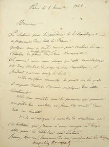 Lettre signée