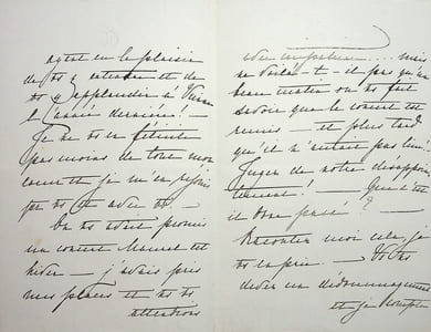 Lettre autographe signée - exceptionnelle lettre