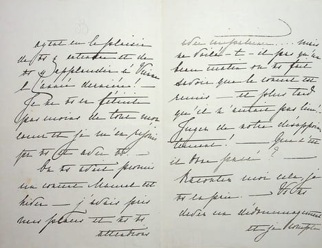 Lettre autographe signée - exceptionnelle lettre. [Bedrich Smetana] Pauline von Metternich (1836-1921), aristocrate et princesse austro-hongroise, ...