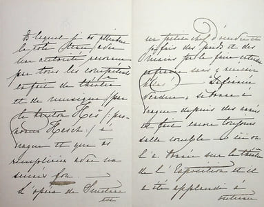 Lettre autographe signée - exceptionnelle lettre