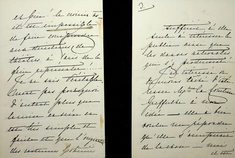 Lettre autographe signée - exceptionnelle lettre. [Bedrich Smetana] Pauline von Metternich (1836-1921), aristocrate et princesse austro-hongroise, ...