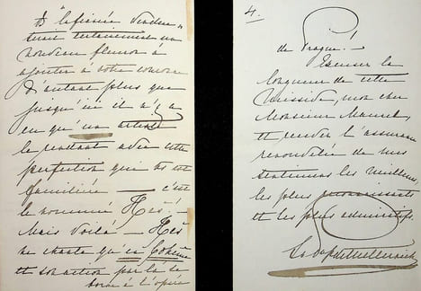 Lettre autographe signée - exceptionnelle lettre. [Bedrich Smetana] Pauline von Metternich (1836-1921), aristocrate et princesse austro-hongroise, ...