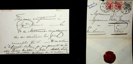 Lettre autographe signée - exceptionnelle lettre. [Bedrich Smetana] Pauline von Metternich (1836-1921), aristocrate et princesse austro-hongroise, ...