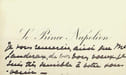 Carte autographe. Victor Napol&eacute;on (1862-1926), pr&eacute;tendant Napol&eacute;onien, Napol&eacute;on V. 