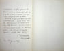 Lettre autographe sign&eacute;e. Louis Le Forestier, comte d'Osseville (1845-1906), po&egrave;te, dessinateur, sculpteur, photographe. 