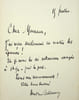 Lettre autographe sign&eacute;e. Andr&eacute; Bellesort (1866-1942), po&egrave;te, &eacute;crivain, membre de l'Acad&eacute;mie fran&ccedil;aise. 
