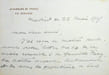 Lettre autographe sign&eacute;e. L&eacute;on Geoffray (1852-1927), diplomate, ambassadeur, Espagne, &agrave; l'origine de l'Entente cordiale. 