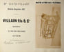 Jolie carte avec photographie originale. Villain et fils, maison Sixte Villain, construction de machines pour Filature &agrave; Lille. 