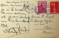 Lettre autographe sign&eacute;e. Vicente Escudero Urive (1892-1980), danseur espagnol, chor&eacute;graphe de flamenco. 