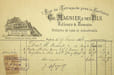 Pi&egrave;ce sign&eacute;e. Ernest Magnier (?-1914), relieur, fils du relieur Charles Magnier et son successeur (avec ses fr&egrave;res). 
