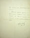 Lettre autographe sign&eacute;e. Charles Ruch (1873-1945), &eacute;v&ecirc;que de Strasbourg. 