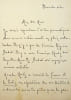 Lettre autographe sign&eacute;e. [R&eacute;gina Badet, danseuse ; Pierre Louys] auteur non identifi&eacute;. 