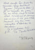 Lettre autographe sign&eacute;e. [Tolsto&iuml;] auteur non identifi&eacute;. 