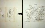 Lettre autographe sign&eacute;e. Jean-Baptiste de Bausset-Roquefort (1798-1880), marquis, membre et pr&eacute;sident de la Soci&eacute;t&eacute; litt&eacute;raire, historique et ...
