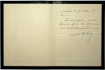 Lettre autographe sign&eacute;e &agrave; Gabriel Montoya. Louis Artus (1870-1960), &eacute;crivain. 