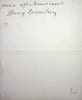 Lettre autographe sign&eacute;e &agrave; Maurice de F&eacute;raudy. Henry Bernstein (1876-1953), &eacute;crivain. 