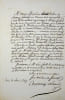Lettre autographe sign&eacute;e. Antony B&eacute;raud (1792-1860), po&egrave;te, &eacute;crivain, chansonnier, historien, militaire (officier de Saint-Cyr).
