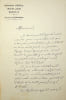 Lettre autographe sign&eacute;e. Victor Bernard (1828-1890), &eacute;crivain, dramaturge. 