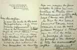 Lettre autographe sign&eacute;e. Paul Adam (1862-1920), &eacute;crivain. 