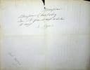Lettre autographe sign&eacute;e &agrave; Marius Chastaing. Abel de Moyria (1787-1863), po&egrave;te, r&eacute;publicain, dernier comte de Moyria, auteur d'un Manuel du ...