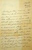 Lettre autographe sign&eacute;e. Henri Blaze de Bury (1813-1888), &eacute;crivain, po&egrave;te, compositeur. 