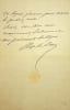 Lettre autographe sign&eacute;e. Henri Blaze de Bury (1813-1888), &eacute;crivain, po&egrave;te, compositeur. 
