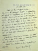 Lettre autographe sign&eacute;e &agrave; Louise Halphen. Louis Bertrand (1866-1941), &eacute;crivain, membre de l'Acad&eacute;mie fran&ccedil;aise. 