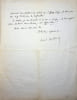 Lettre autographe sign&eacute;e. Louis Bertrand (1866-1941), &eacute;crivain, membre de l'Acad&eacute;mie fran&ccedil;aise. 