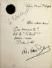 Lettre autographe sign&eacute;e &agrave; Fernand Hauser. Adolphe van Bever (1871-1927), po&egrave;te, &eacute;crivain, bibliographie.
