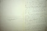 Manuscrit autographe sign&eacute;. Henry Bidou (1873-1943), &eacute;crivain, critique.