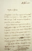 Lettre autographe sign&eacute;e. Ren&eacute;-Charles Guilbert de Pixer&eacute;court (1773-1844), &eacute;crivain, bibliophile, directeur de th&eacute;&acirc;tre. 