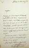 Lettre autographe sign&eacute;e. Ren&eacute;-Charles Guilbert de Pixer&eacute;court (1773-1844), &eacute;crivain, bibliophile, directeur de th&eacute;&acirc;tre. 