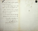 Lettre autographe sign&eacute;e. Ren&eacute;-Charles Guilbert de Pixer&eacute;court (1773-1844), &eacute;crivain, bibliophile, directeur de th&eacute;&acirc;tre. 