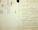 Lettre autographe sign&eacute;e. Ren&eacute;-Charles Guilbert de Pixer&eacute;court (1773-1844), &eacute;crivain, bibliophile, directeur de th&eacute;&acirc;tre. 
