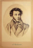 Photographie. Alexandre Pouchkine (1799-1837), &eacute;crivain russe. 