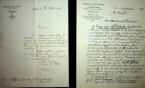 Lettre sign&eacute;e. Edouard Herriot (1872-1957), homme politique, membre de l'Acad&eacute;mie fran&ccedil;aise.