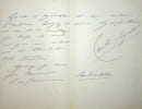 Lettre autographe sign&eacute;e. Caroline Luguet (1821-1871), fille de Marie Dorval et &eacute;pouse du com&eacute;dien Ren&eacute; Luguet. 