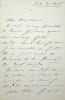 Lettre autographe sign&eacute;e. Caroline Luguet (1821-1871), fille de Marie Dorval et &eacute;pouse du com&eacute;dien Ren&eacute; Luguet. 