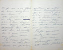 Lettre autographe sign&eacute;e. Caroline Luguet (1821-1871), fille de Marie Dorval et &eacute;pouse du com&eacute;dien Ren&eacute; Luguet. 