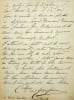 Lettre autographe sign&eacute;e &agrave; Laure Coutan-Montorgueil. Caroline Koechlin, comtesse de Maupeou (1836-1915), peintre. 